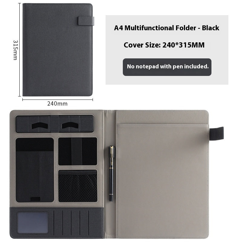 A4 Leder Ordner mit Multifunktion – Bild 11 | LuxeStyle