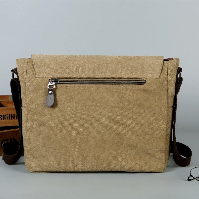 Canvas-Ledertasche für Herren