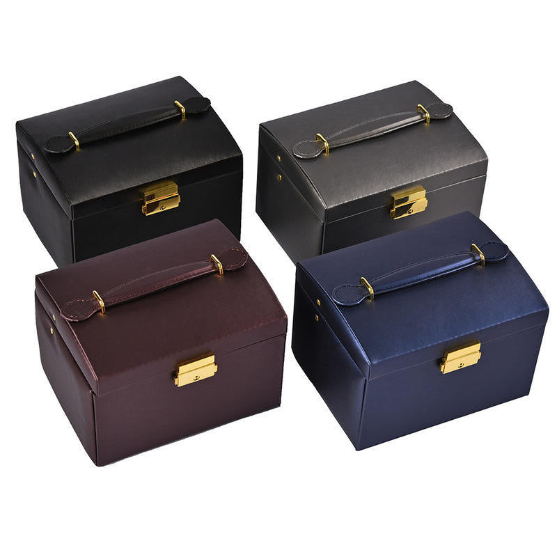 Drei-Schichten Leder-Schmuckschatulle – Bild 7 | LuxeStyle