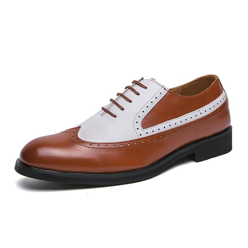 Britische Brogue Kunstlederschuhe für Herren – Bild 5 | LuxeStyle