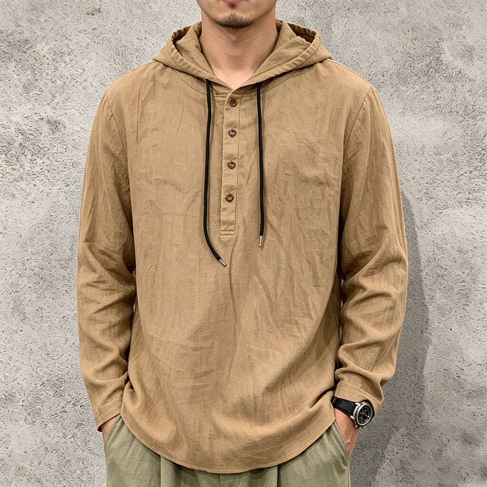 Herren Langarmshirt mit Kapuze – Bild 9 | LuxeStyle