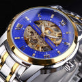 Herren Mechanische Uhr mit Hohlmuster