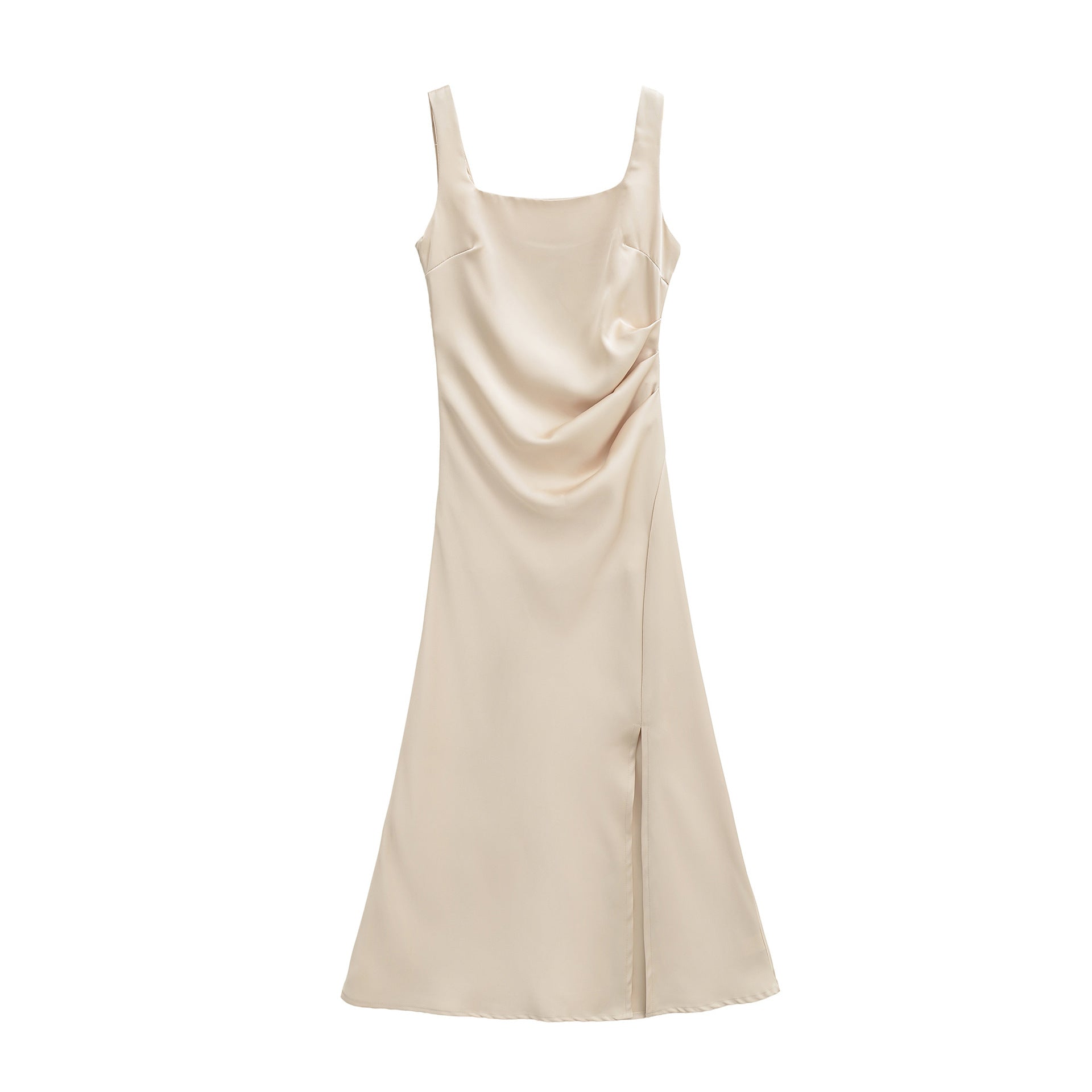 Elegantes Satin-Trägerkleid