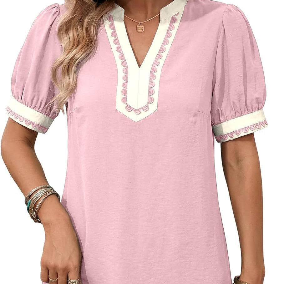 Tunika-Mini-Kleid «Riva» · V-Ausschnitt, Strand-Stil (Damen)