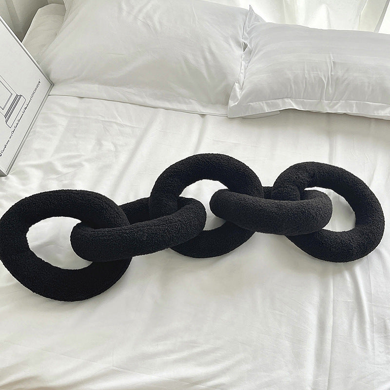 Schwarzes, weisses oder rosafarbenes Wollkissen – Bild 3 | LuxeStyle