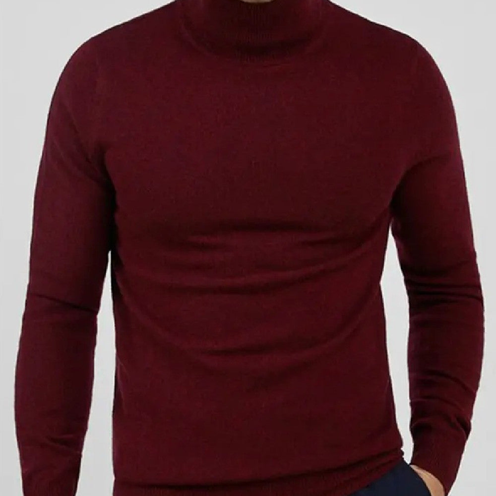 Herren Strickpullover einfarbig