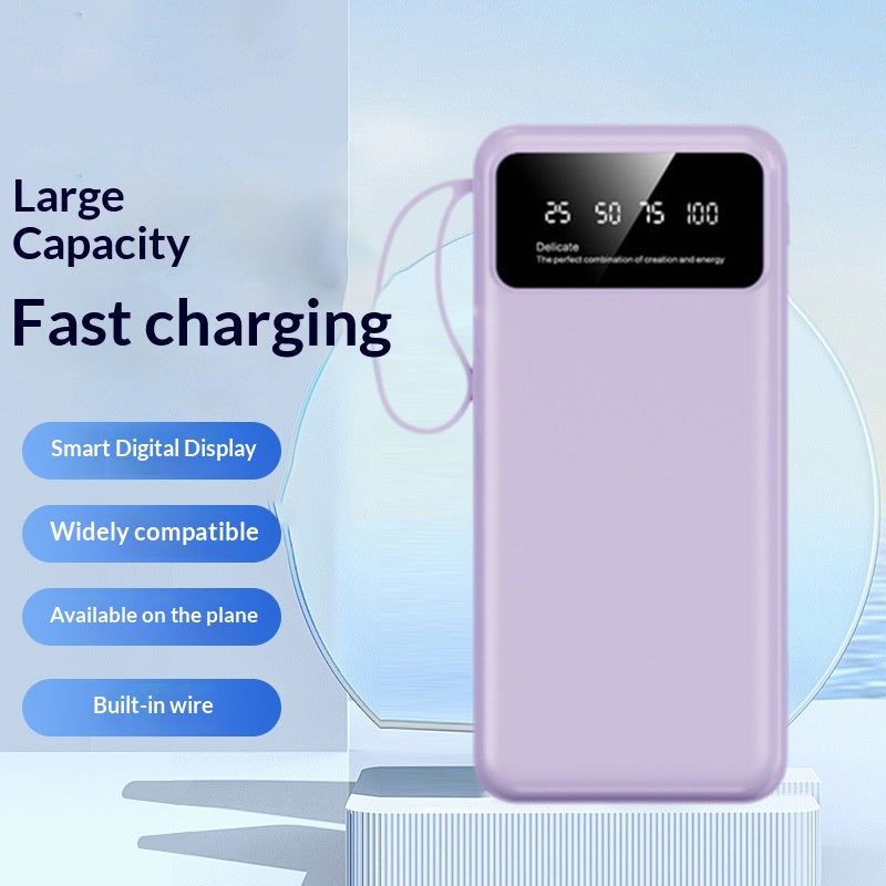 Powerbank mit integrierten Ladekabeln