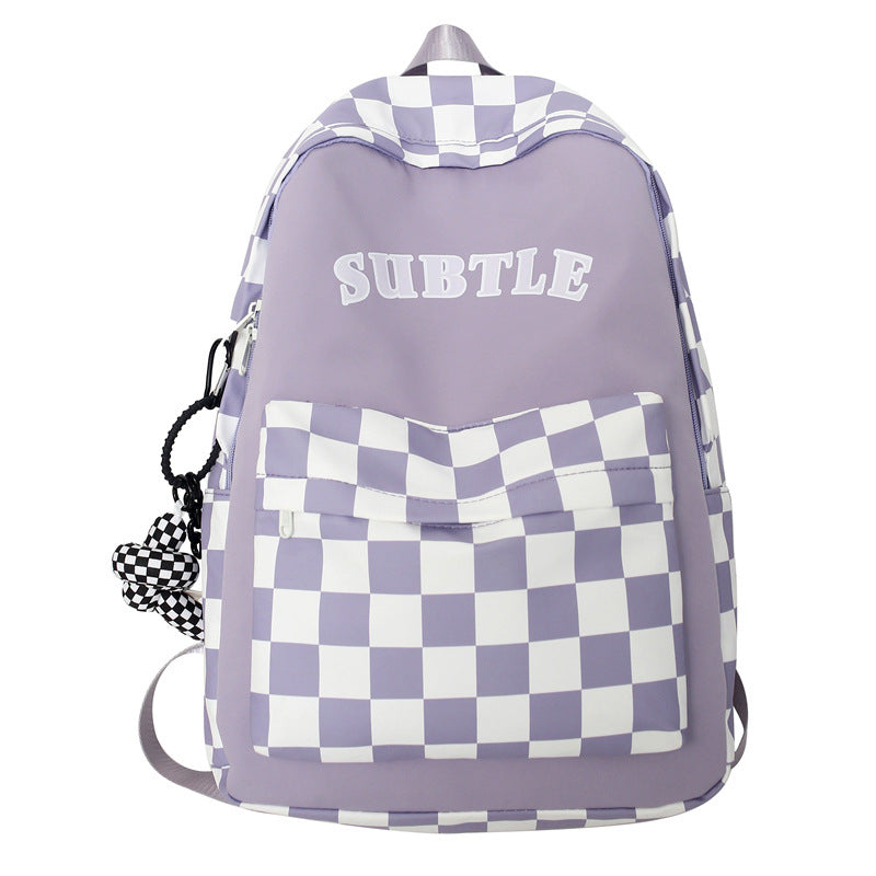 Trendiger Kariert-Rucksack für Studierende – Bild 5 | LuxeStyle