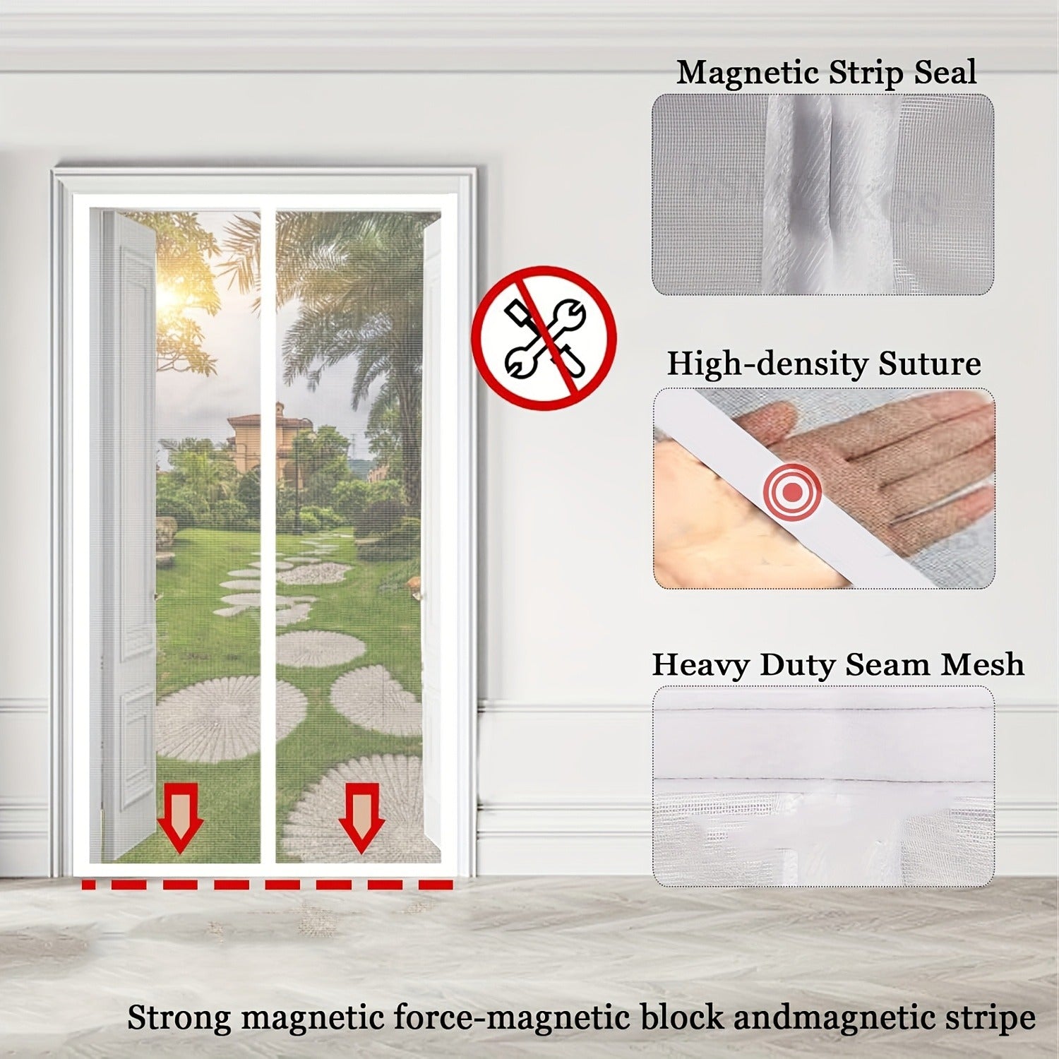 Magnetischer Insektenschutz-Türvorhang