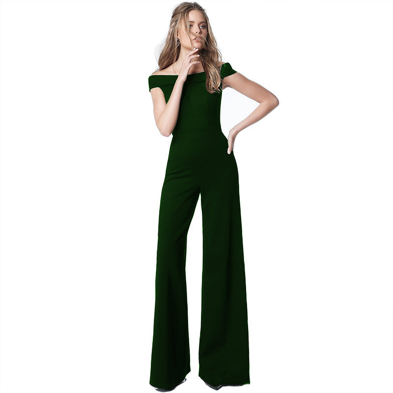 Off-Shoulder Casual Chic Jumpsuit