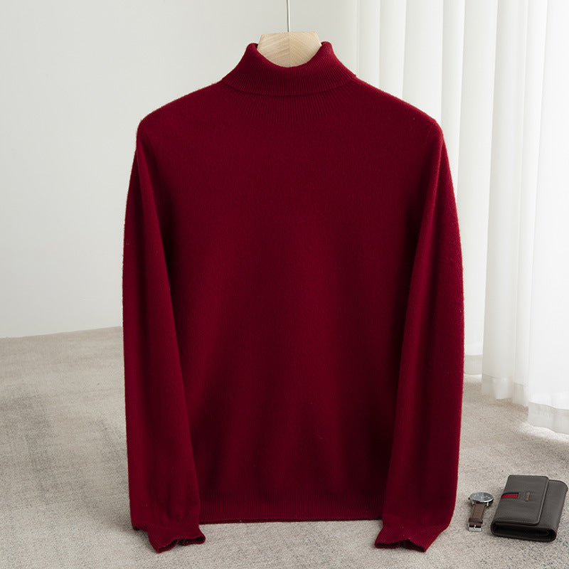 Cashmere-Pullover mit Rollkragen