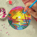 Dekorative Untersetzer mit Diamant-Muster