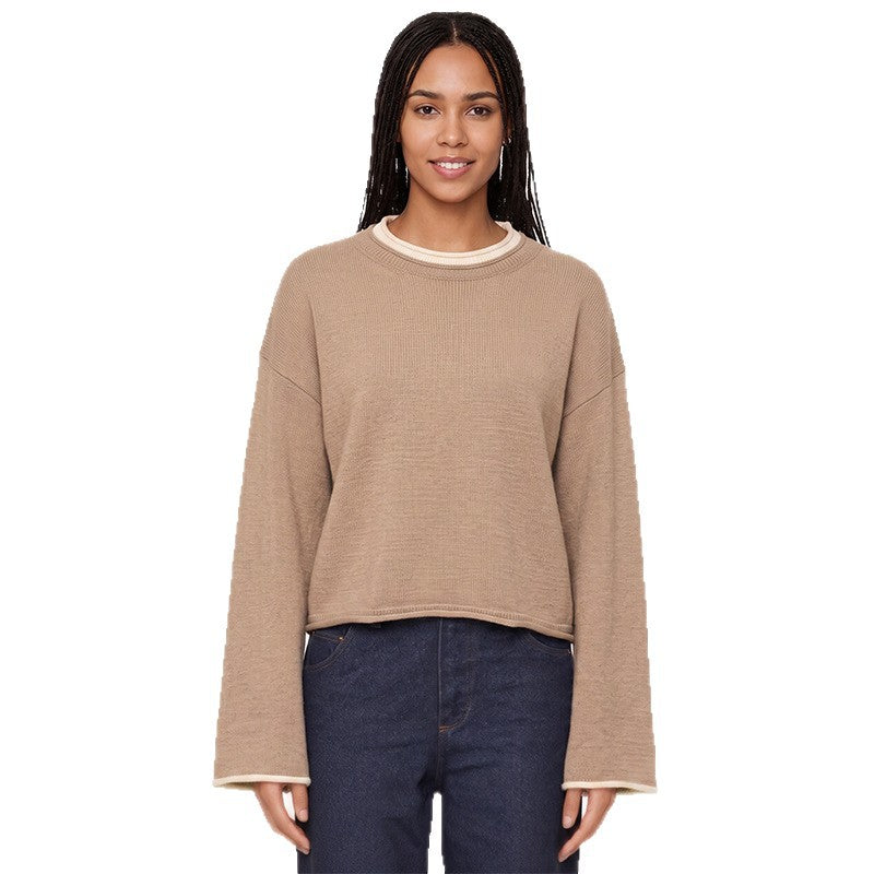 Pullover Sweater im Color-Block-Design