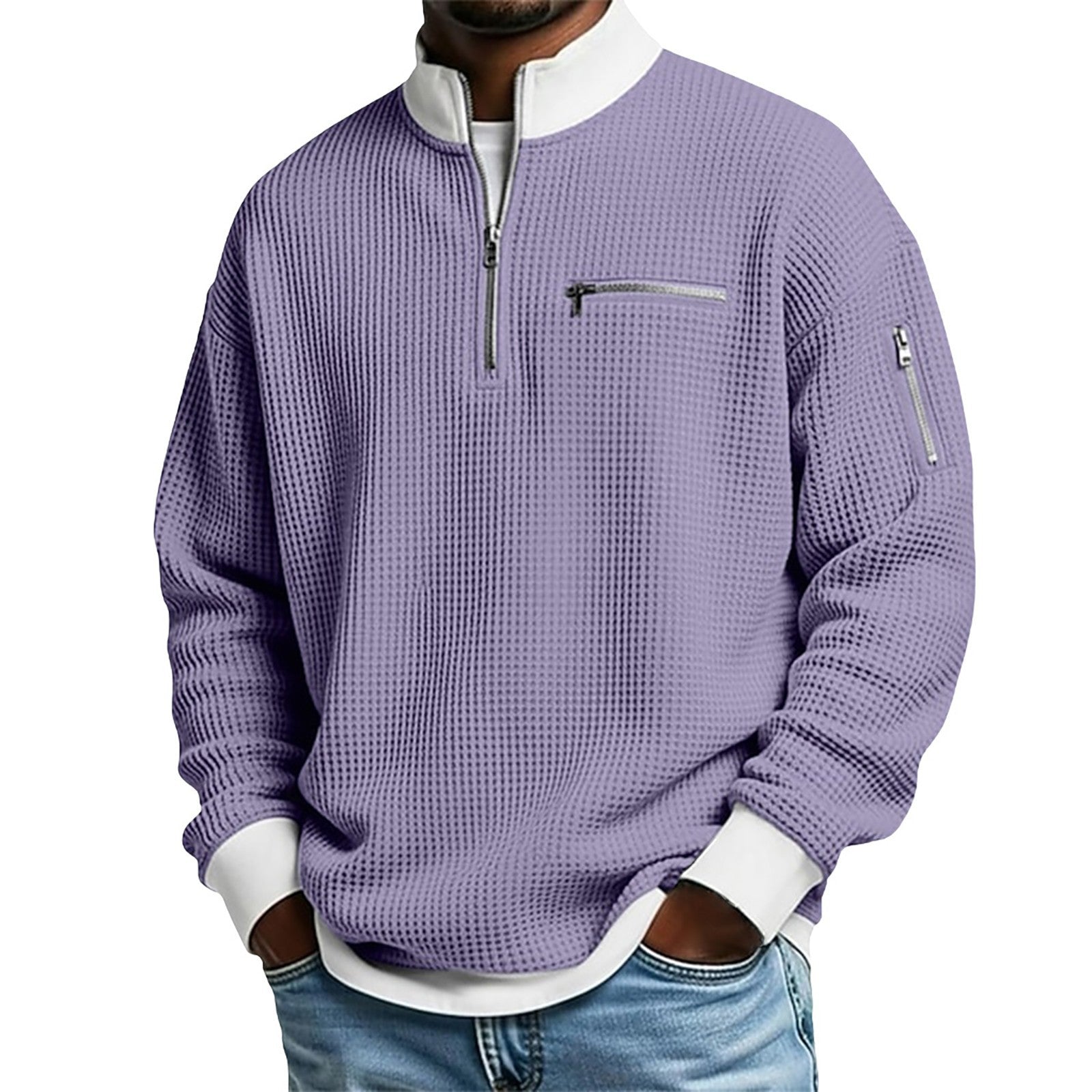 Sportliches Herren-Sweatshirt mit Reissverschluss