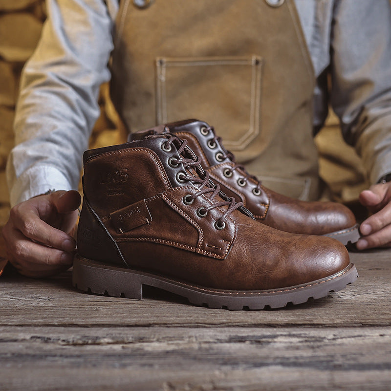 Retro Leder Boots im Britischen Stil – Bild 6 | LuxeStyle