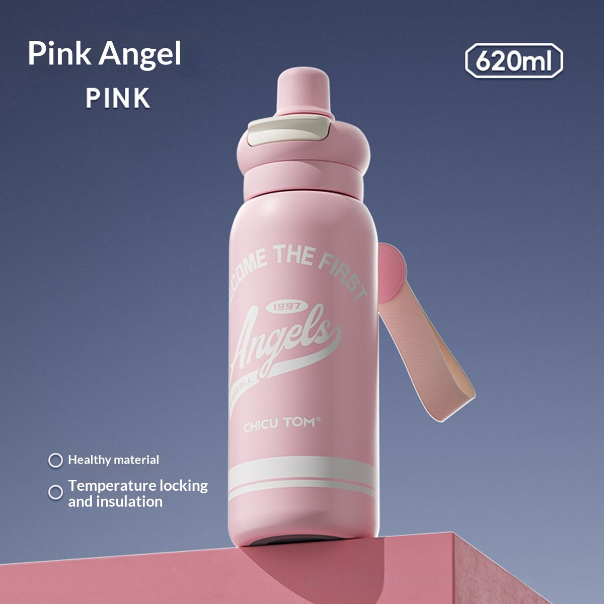 Thermobecher für Kinder mit Strohhalm, 620 ml | LuxeStyle