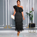 Elegantes Abendkleid mit Quasten – Bild 1 | LuxeStyle