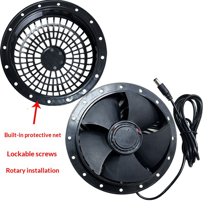 Runder 12V Kühlventilator mit Drehzahlregler
