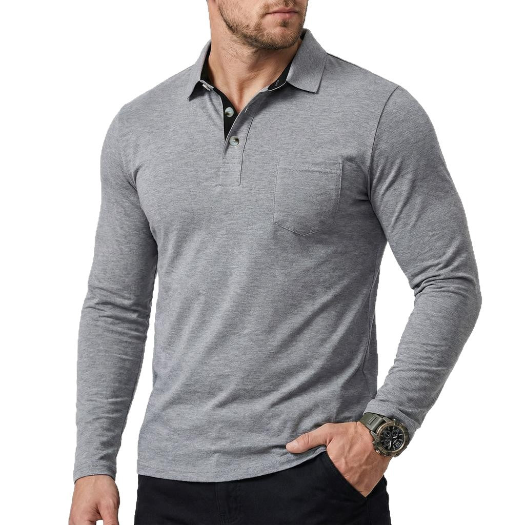 Slim Fit Pullover Herren – Baumwollmischung, Burgunderrot – Bild 9 | LuxeStyle