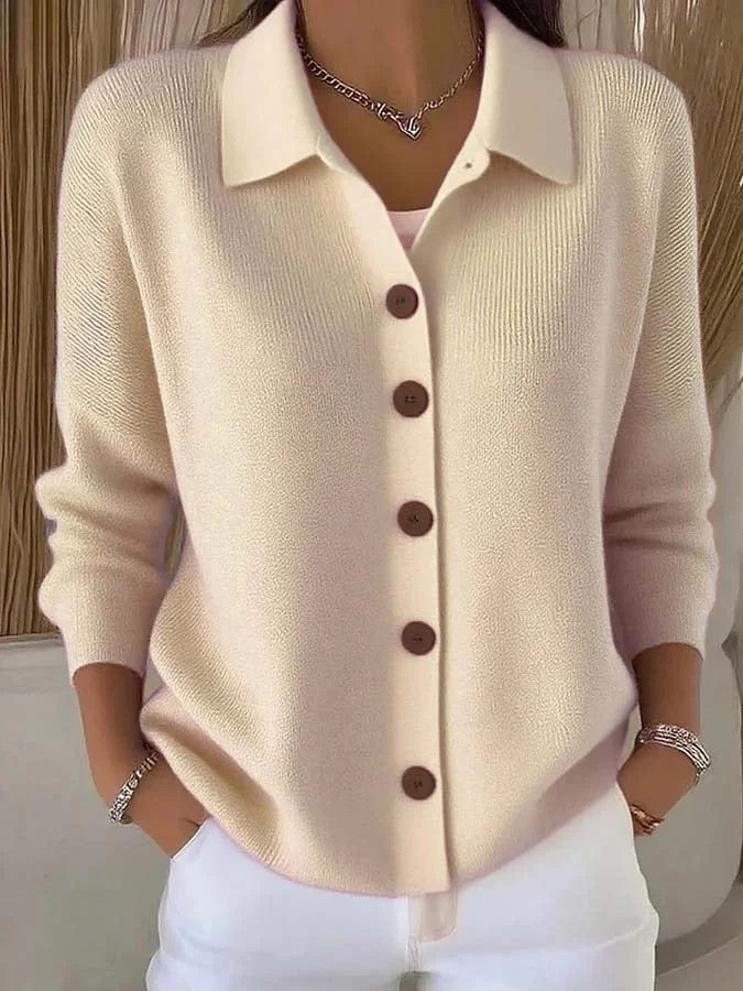 Strick-Cardigan mit Reverskragen für Damen