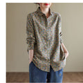 Bluse mit Blumenmuster, langärmlig – Bild 1 | LuxeStyle