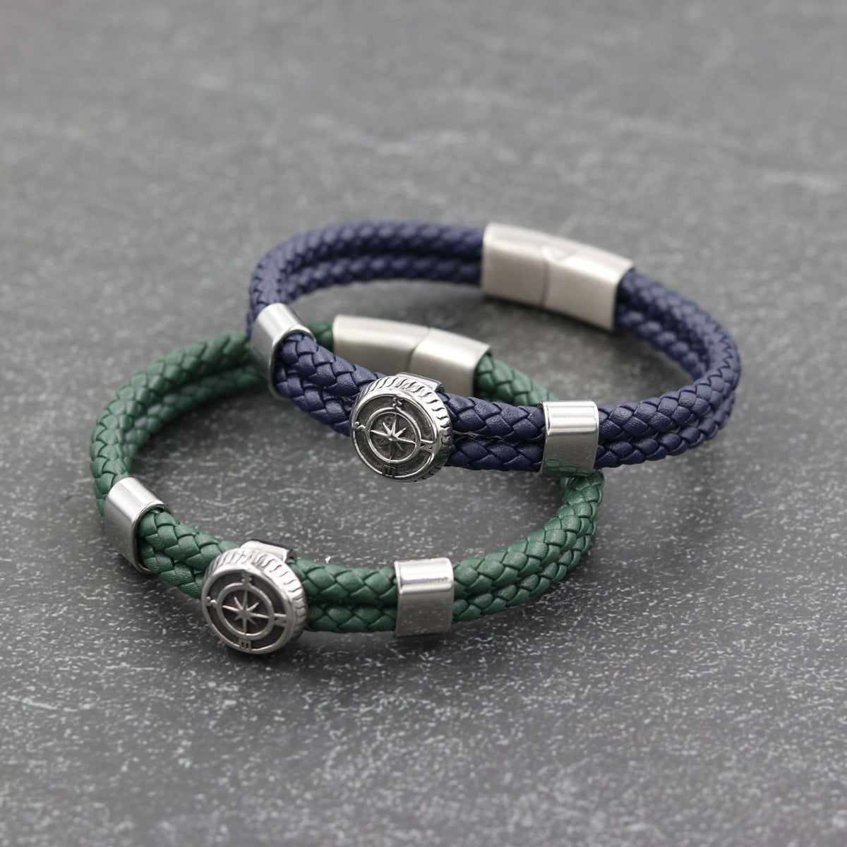 Herrenarmband aus Edelstahl, doppelt geflochten – Bild 4 | LuxeStyle
