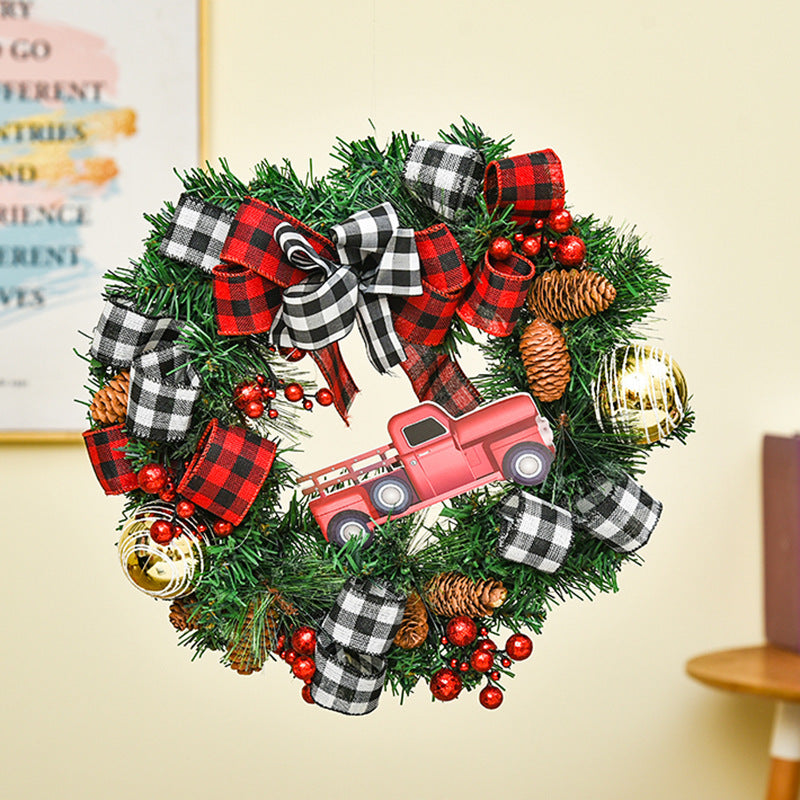 Weihnachtskranz – Türkranz Girlande aus Holz | LuxeStyle