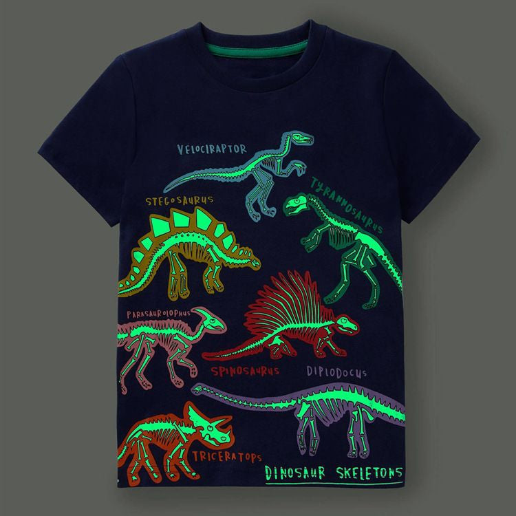 Leuchtendes Hai-T-Shirt für Kinder
