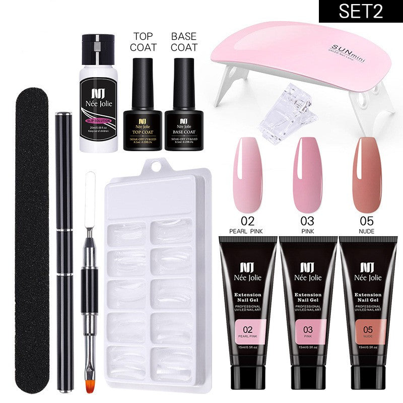 Manicure Gel-Set für Nagelverlängerung