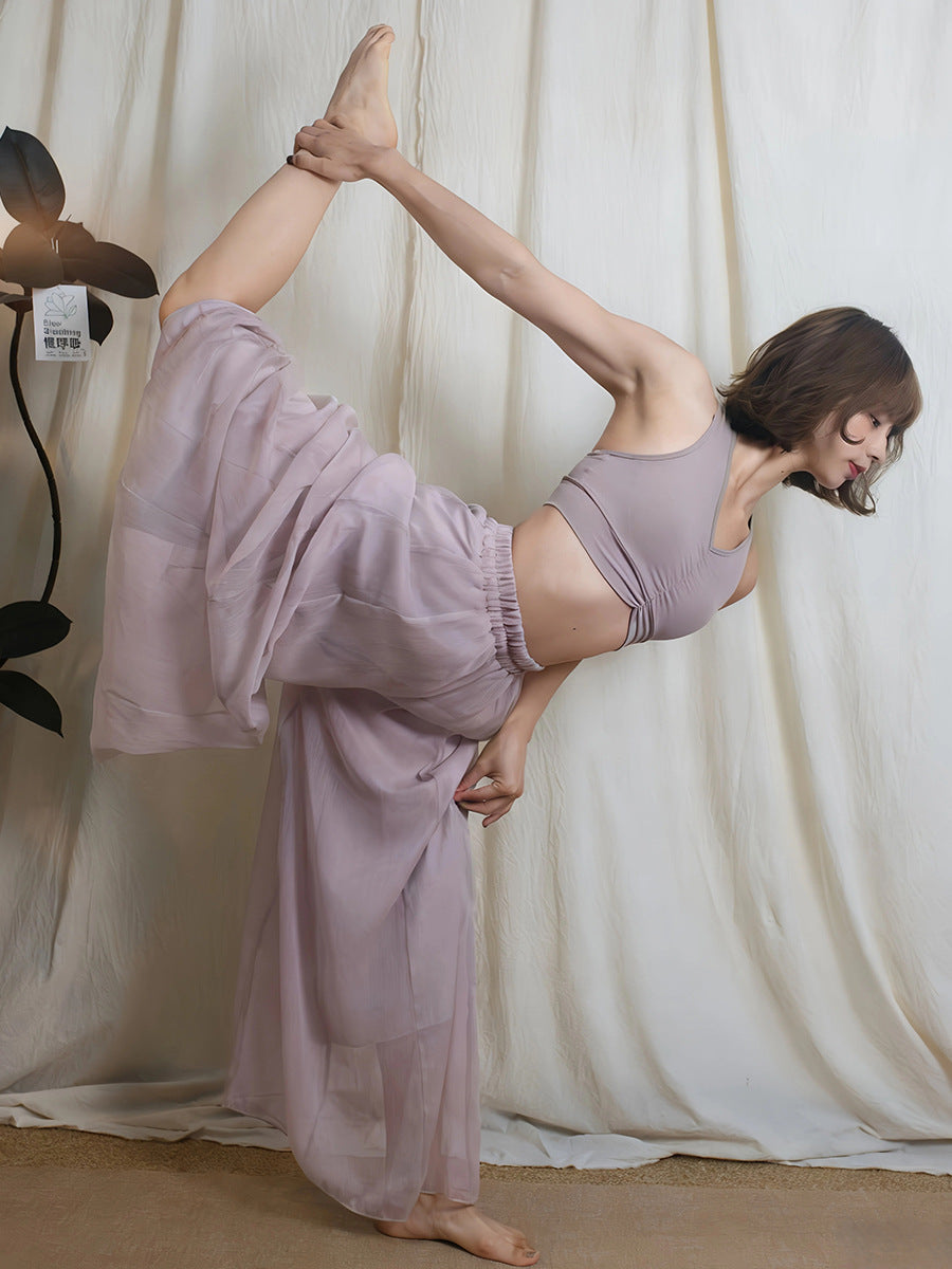 Schwangerschafts Yoga Hose mit weitem Bein
