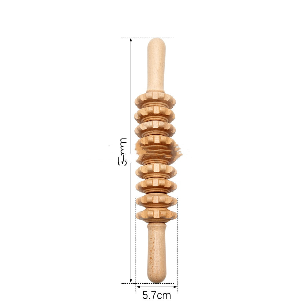 Hölzerner Massage-Roller für Gesicht und Körper | LuxeStyle