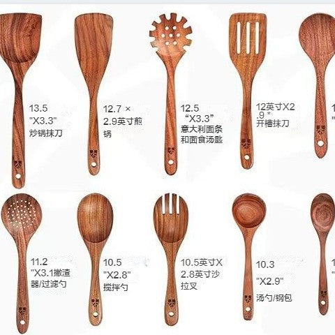 Küchenhelfer aus Holz – 7-teiliges Set – Bild 7 | LuxeStyle