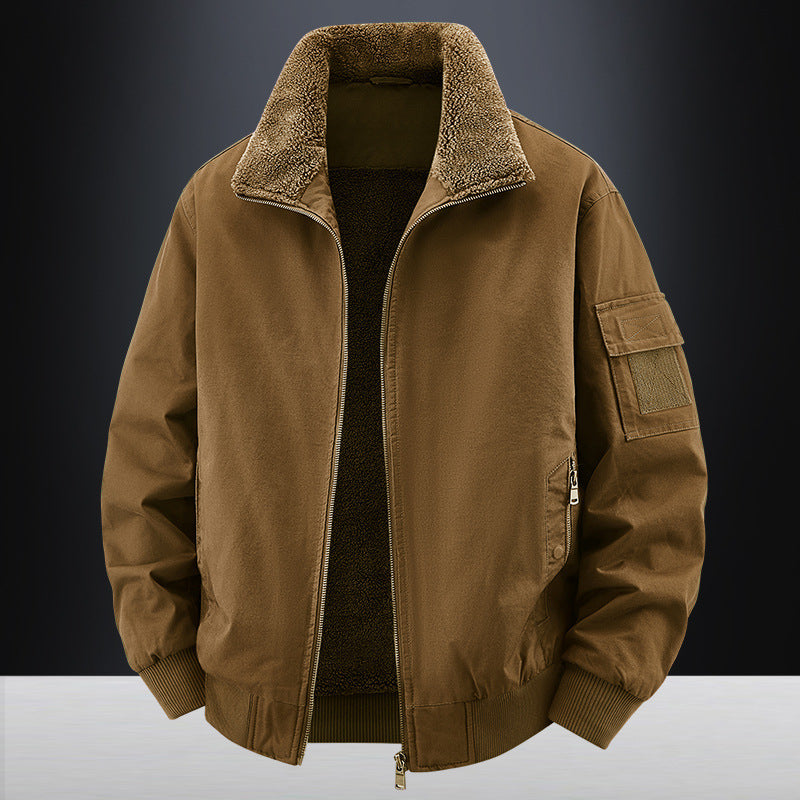 Herren Fleece-gefütterte Arbeitsjacke