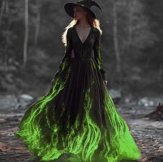 Halloween-Midikleid mit Farbverlauf – Bild 2 | LuxeStyle