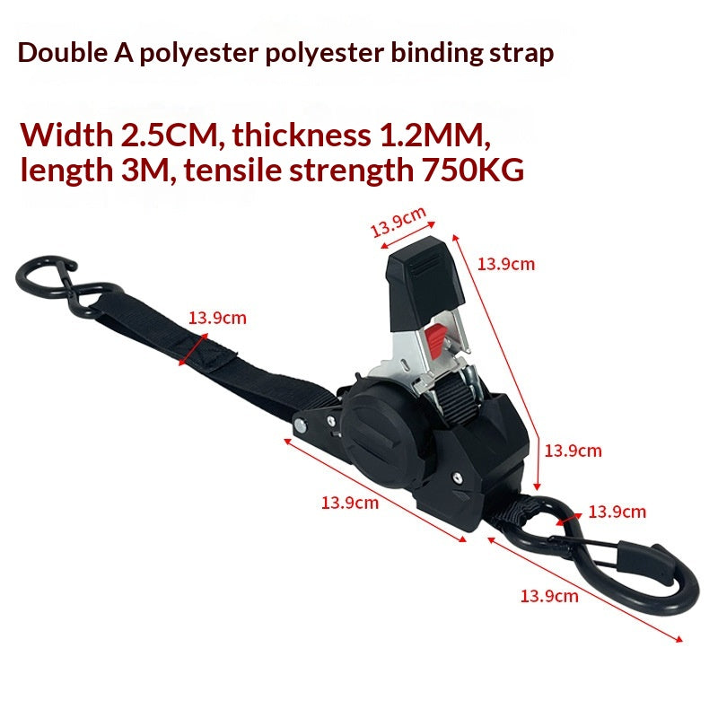 Automatischer Spanngurt 2,5 cm x 3 m