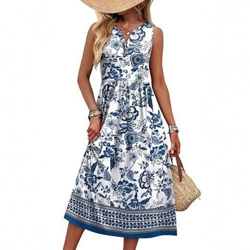 Bedrucktes A-Linien Strandkleid – Bild 10 | LuxeStyle