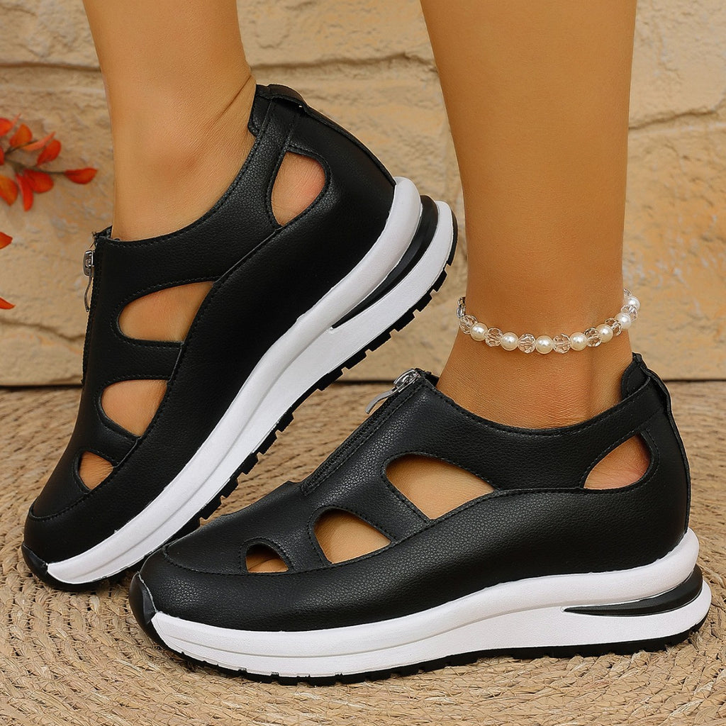 Baotou Chunky-Sohle Sandalen Damen