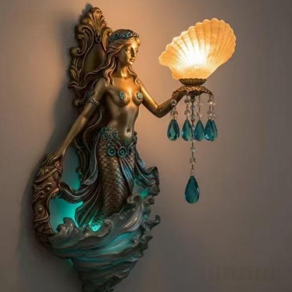 Meerjungfrau Wandlampe Deko-Anhänger