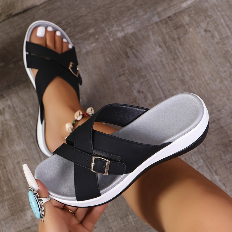 Damen Sandalen mit dickem Absatz und Zehennah – Bild 3 | LuxeStyle