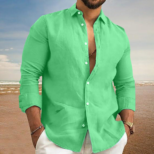 Herren Langarm Fashion-Shirt für Frühling und Herbst