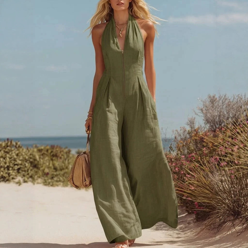 Eleganter Halterneck Jumpsuit