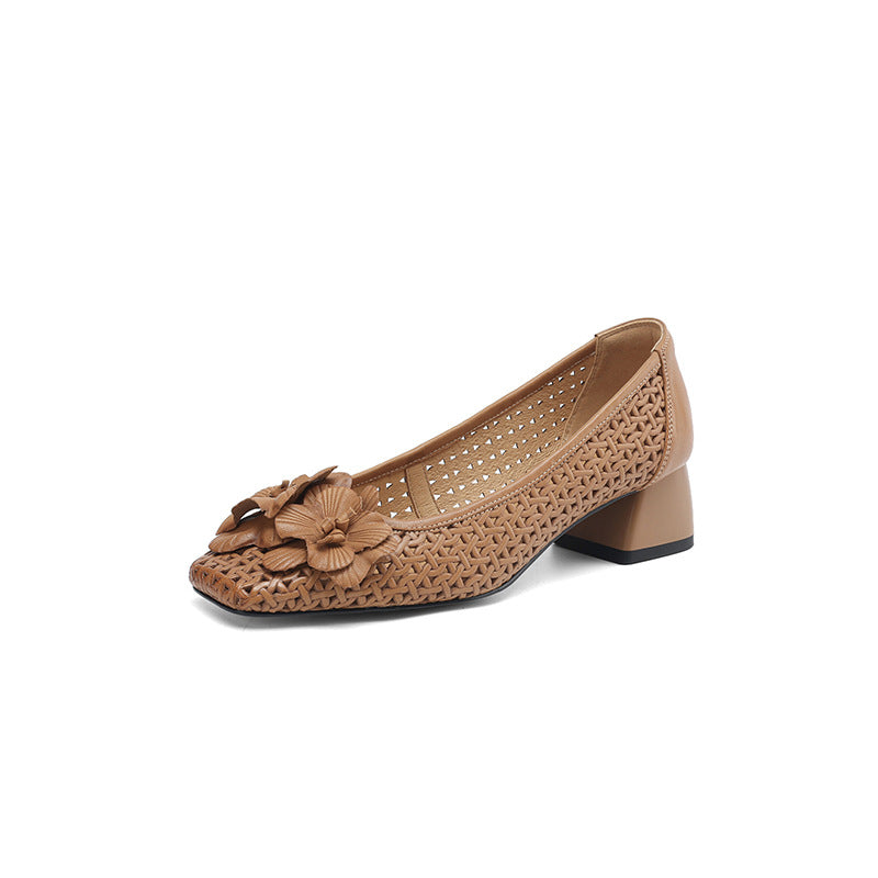 Lederpumps in Lederfaden – Bild 1 | LuxeStyle