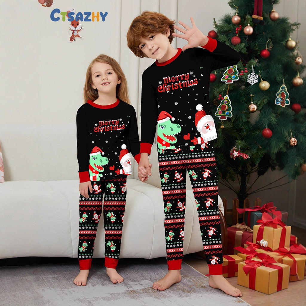 Dinosaurier Pyjama Partnerlook für die ganze Familie