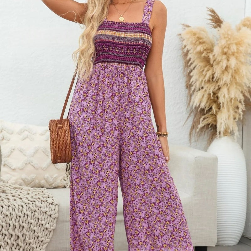 Bohemian Jumpsuit mit Print