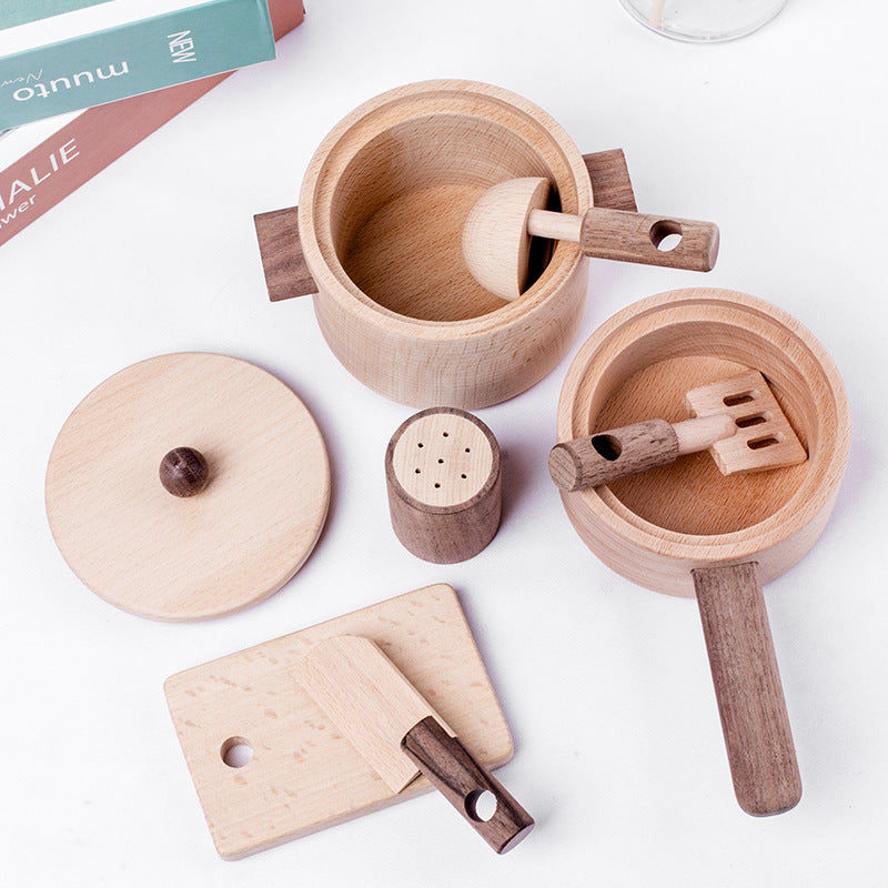 Hölzerner Mini-Küchenherd Spielzeug | LuxeStyle
