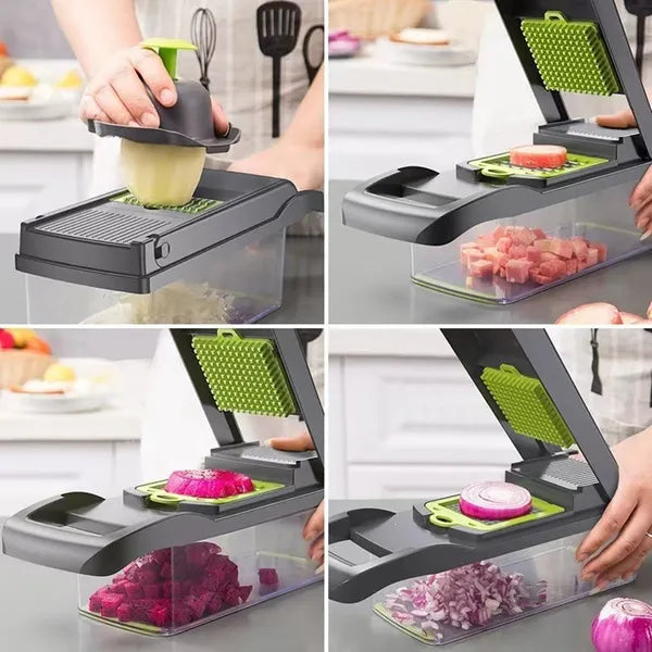 Multifunktionaler Gemüseschneider 16-in-1 – Ansicht 2