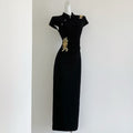 Vintage Cheongsam Kleid mit ¾-Ärmeln – Bild 8 | LuxeStyle