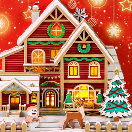 Weihnachts‑Schneehäuschen‑Kalender aus Papier – Bild 7 | LuxeStyle