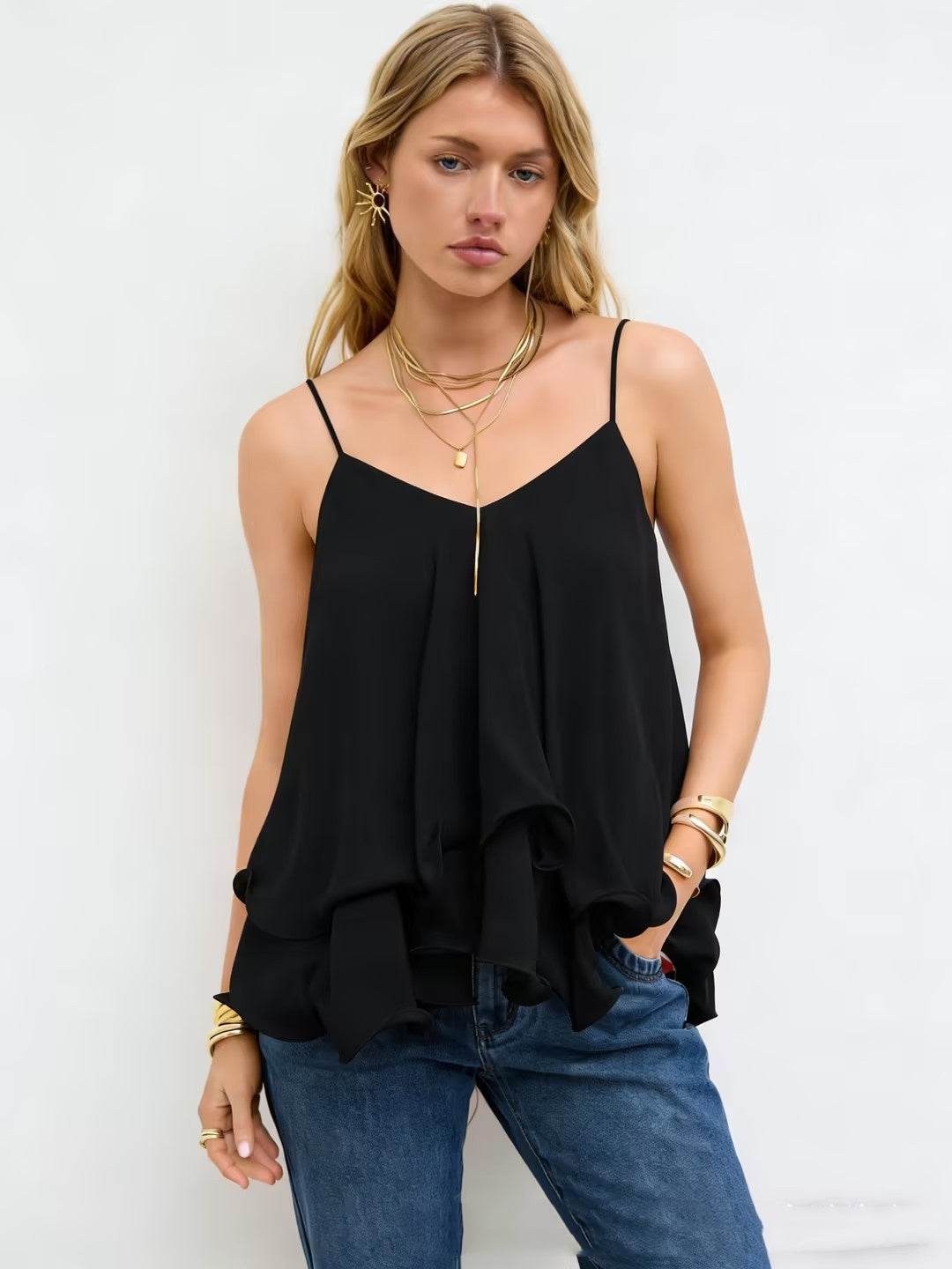 Damen Carmen-Top mit Rüschenträgern – Bild 4 | LuxeStyle
