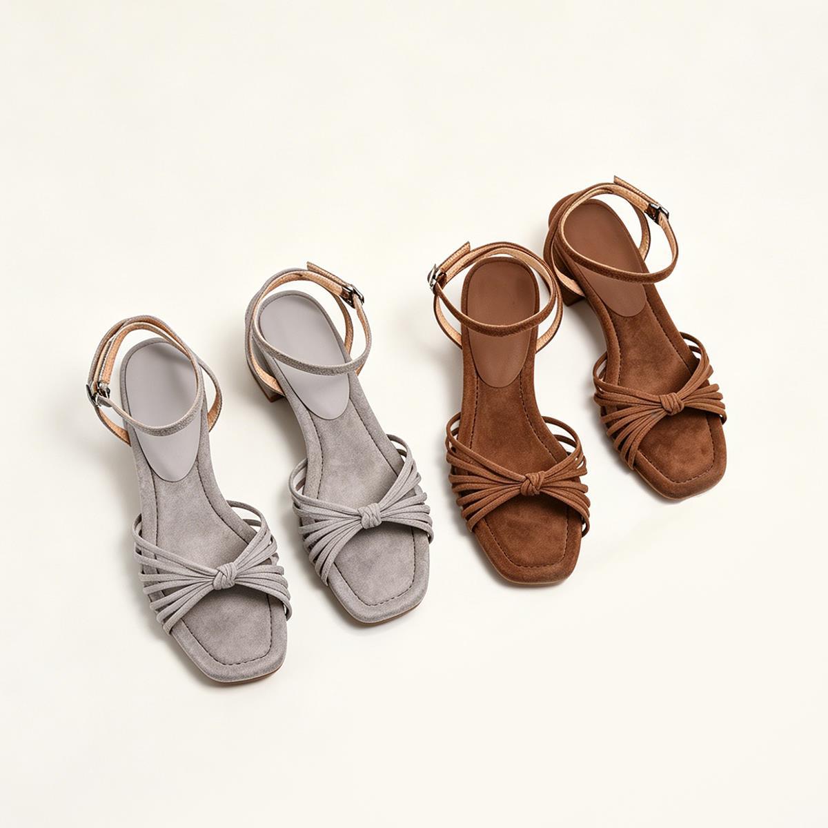 Römer Sandalen mit Chunky-Absatz